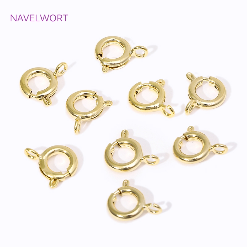 14K/18K 금도금 황동 스프링 클래스프, 5/5.5 - Jewelry Making Metal Supplies 리뷰 및 가격