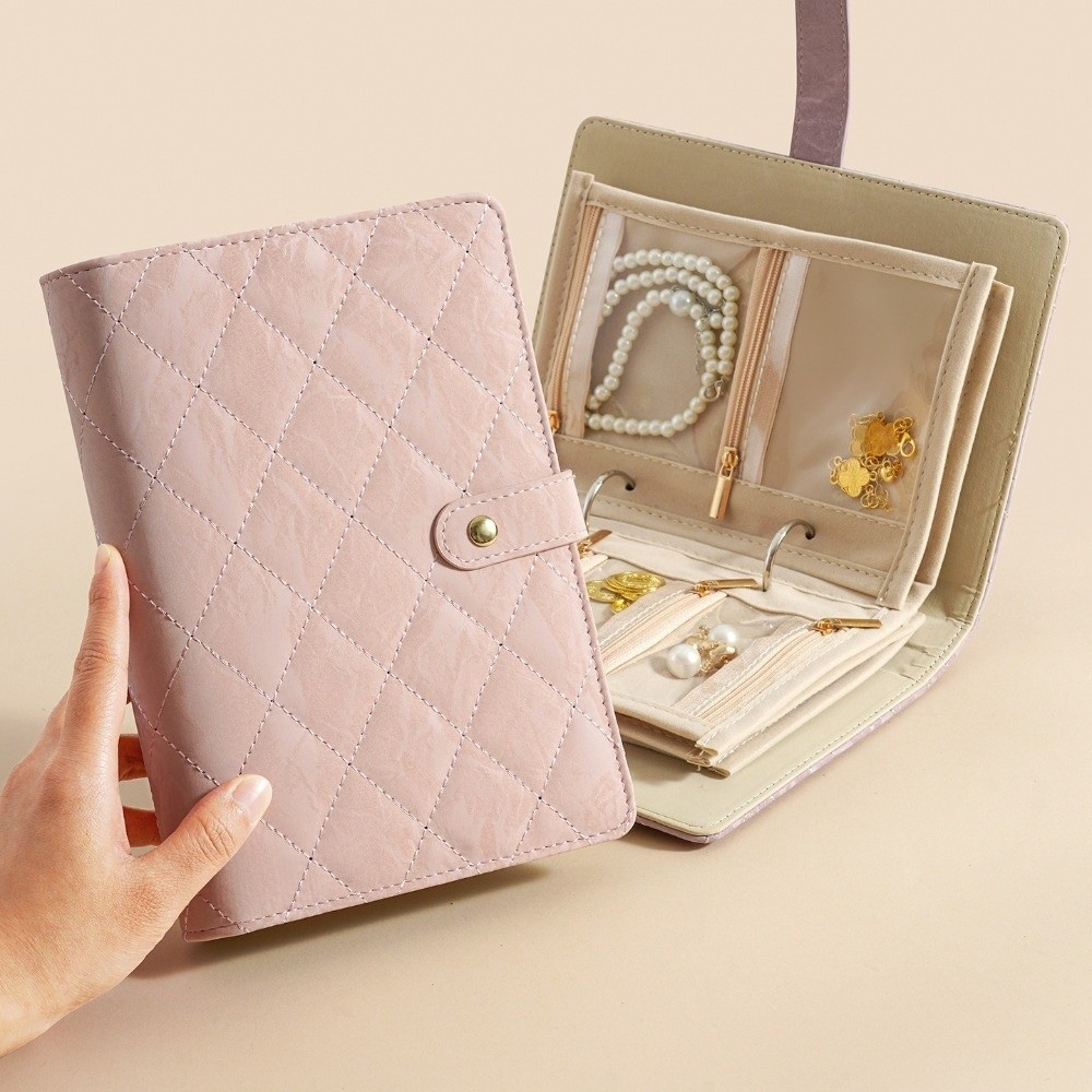 투명 쥬얼리 보관북 벨벳 지퍼 바인더 보관북 고급 PU - Jewelry Making Journal 리뷰 및 가격