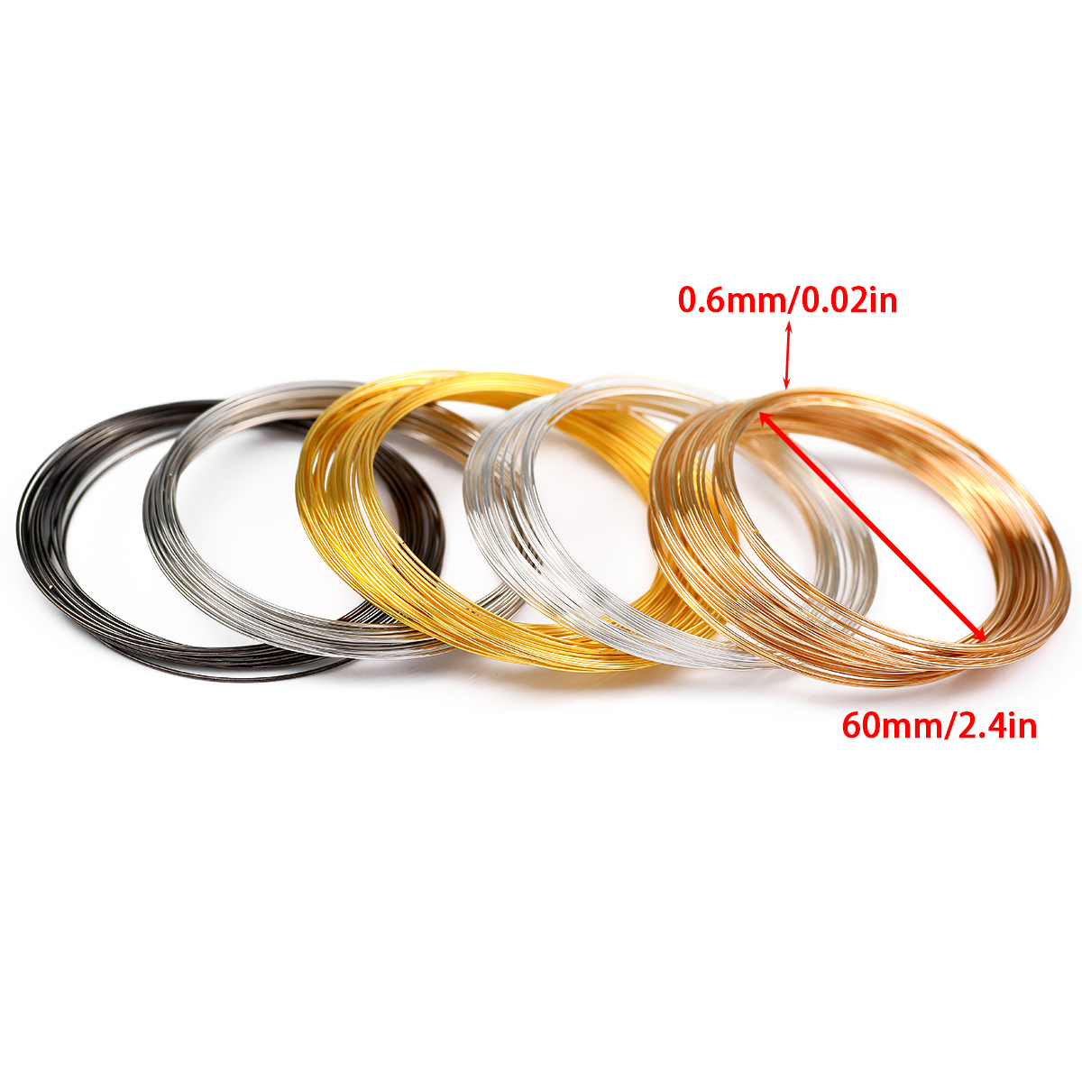 메모리 스틸 와이어 50루프/묶음 0.6mm 쥬얼리 제 - Memory Wire Bracelet 리뷰 및 가격