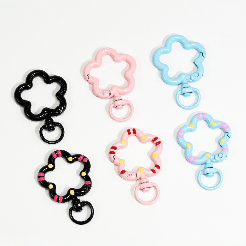 5pcs 꽃 금속 랍스터 클로 걸쇠 회전 매는 밧줄 트 - Jewelry Making Chain 리뷰 및 가격