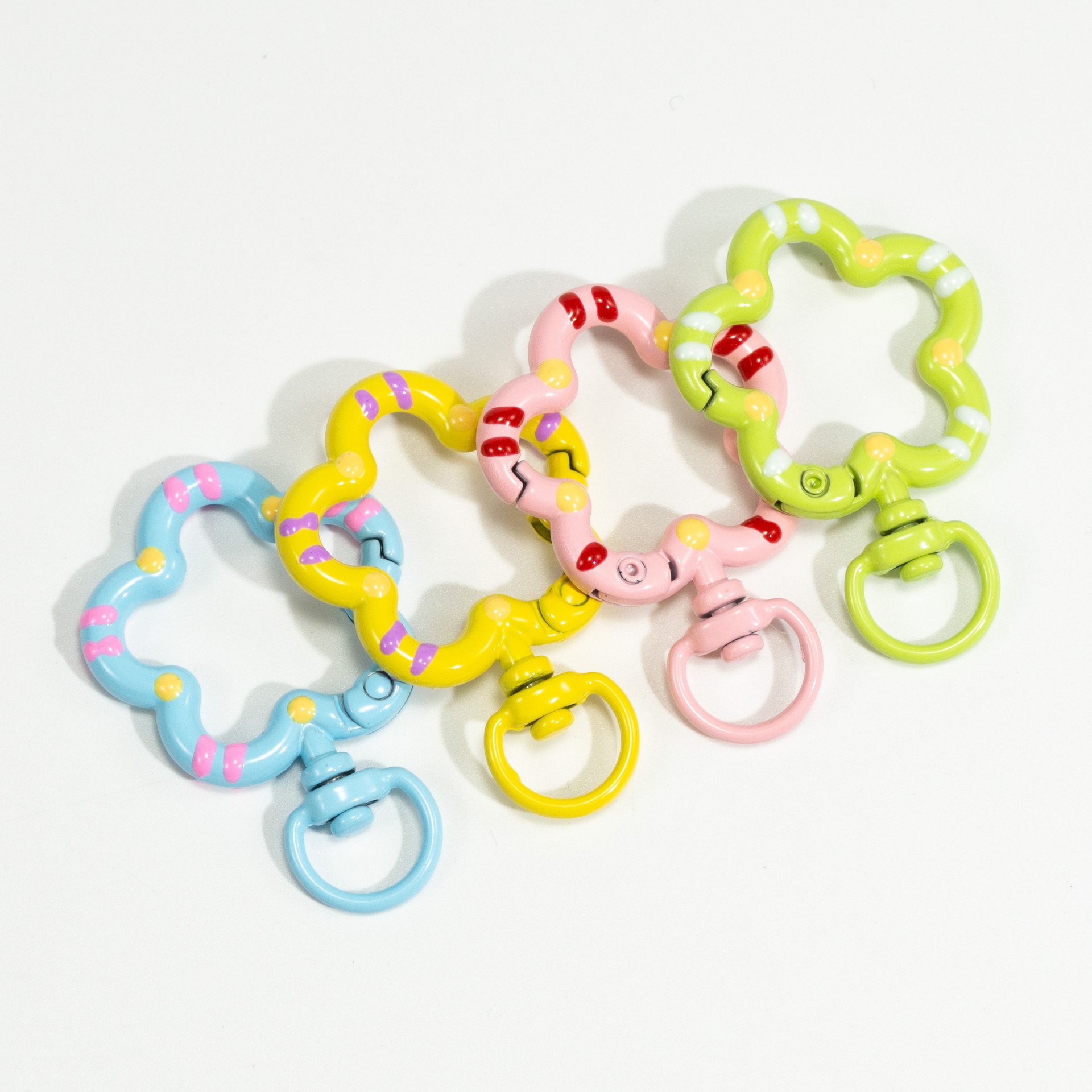 5pcs 꽃 금속 랍스터 클로 걸쇠 회전 매는 밧줄 트 - Jewelry Making Chain 리뷰 및 가격