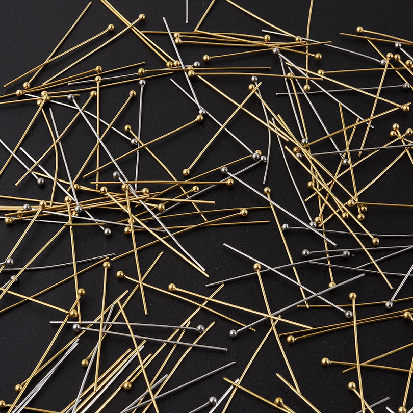 200개 볼 헤드 핀 스테인리스 스틸 비딩 핀 DIY  - Jewelry Making Head Pins 리뷰 및 가격