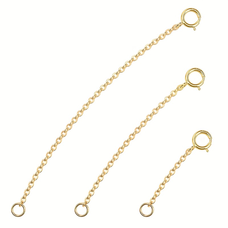 3개의 스프링 클래스프 연장 체인, 목걸이 팔찌 DIY - Jewelry Making Chain 리뷰 및 가격