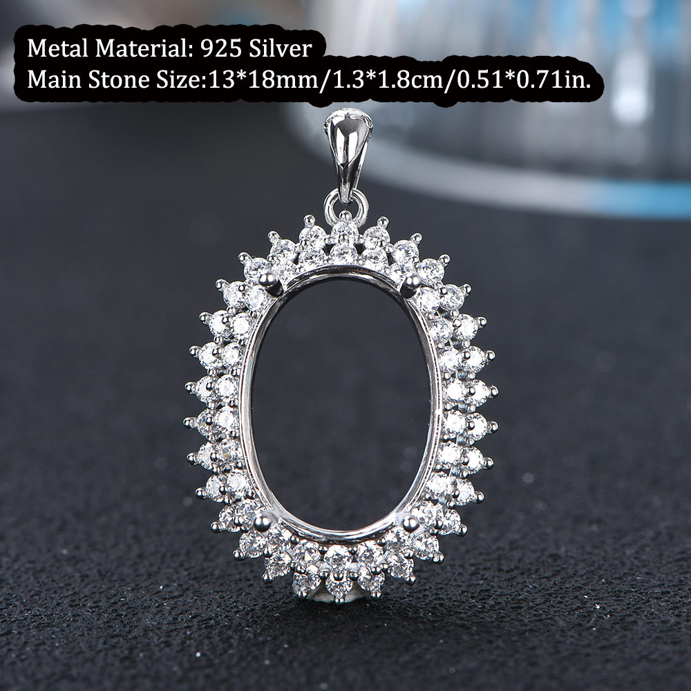 13x18mm S925 스털링 실버 반지 펜던트 빈 설 - Jewelry Making Ring Tool 리뷰 및 가격