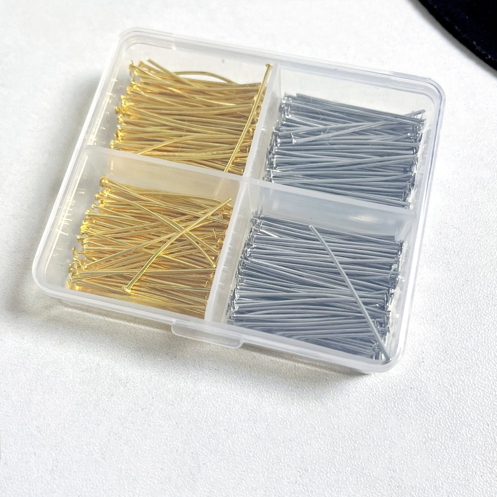 400pcs 혼합 철 헤드 핀 30mm 플랫 헤드 철  - Jewelry Making Head Pins 리뷰 및 가격