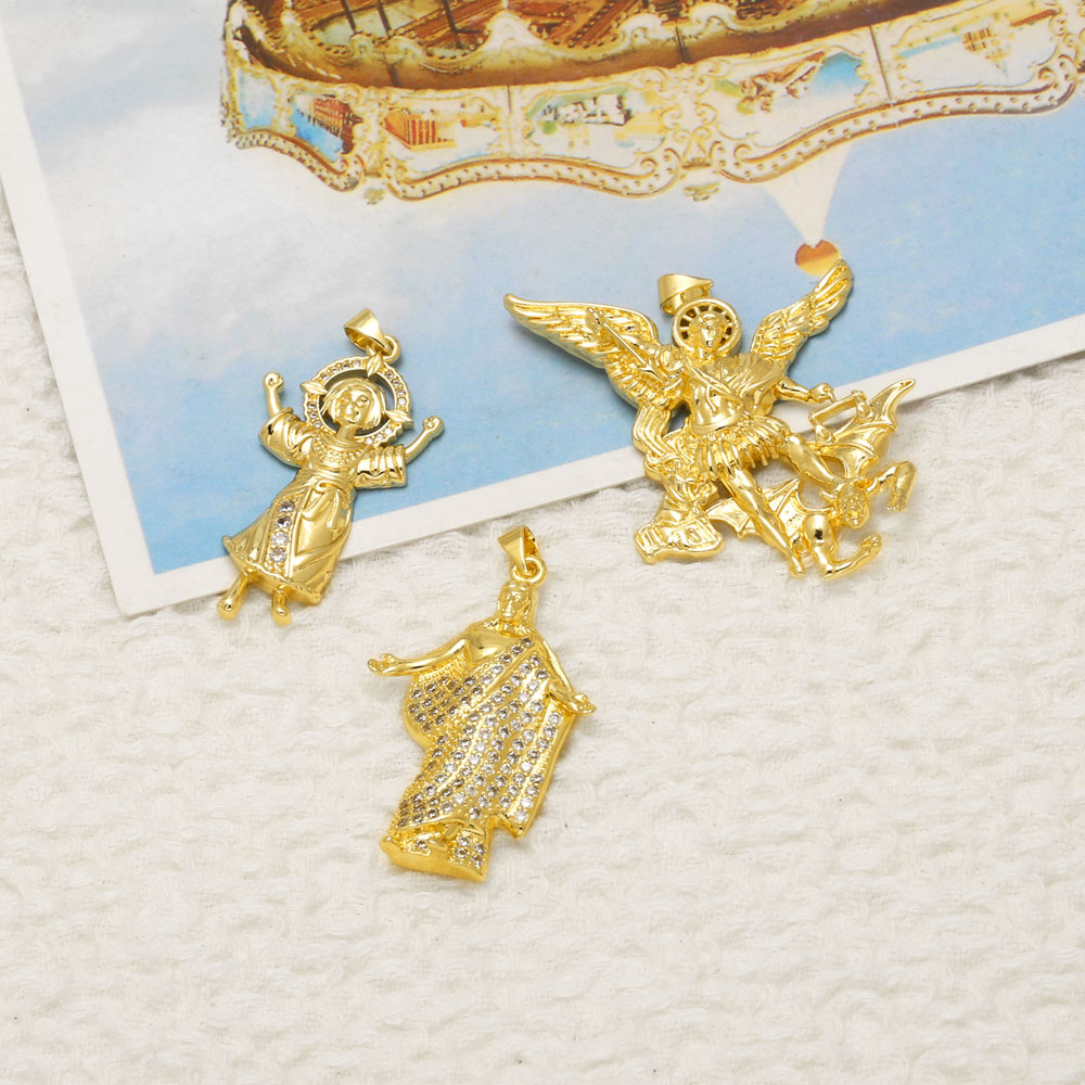 OCESRIO 세인트 마이클 참스 목걸이용 골드 도금  - Jewelry Making Michaels 리뷰 및 가격