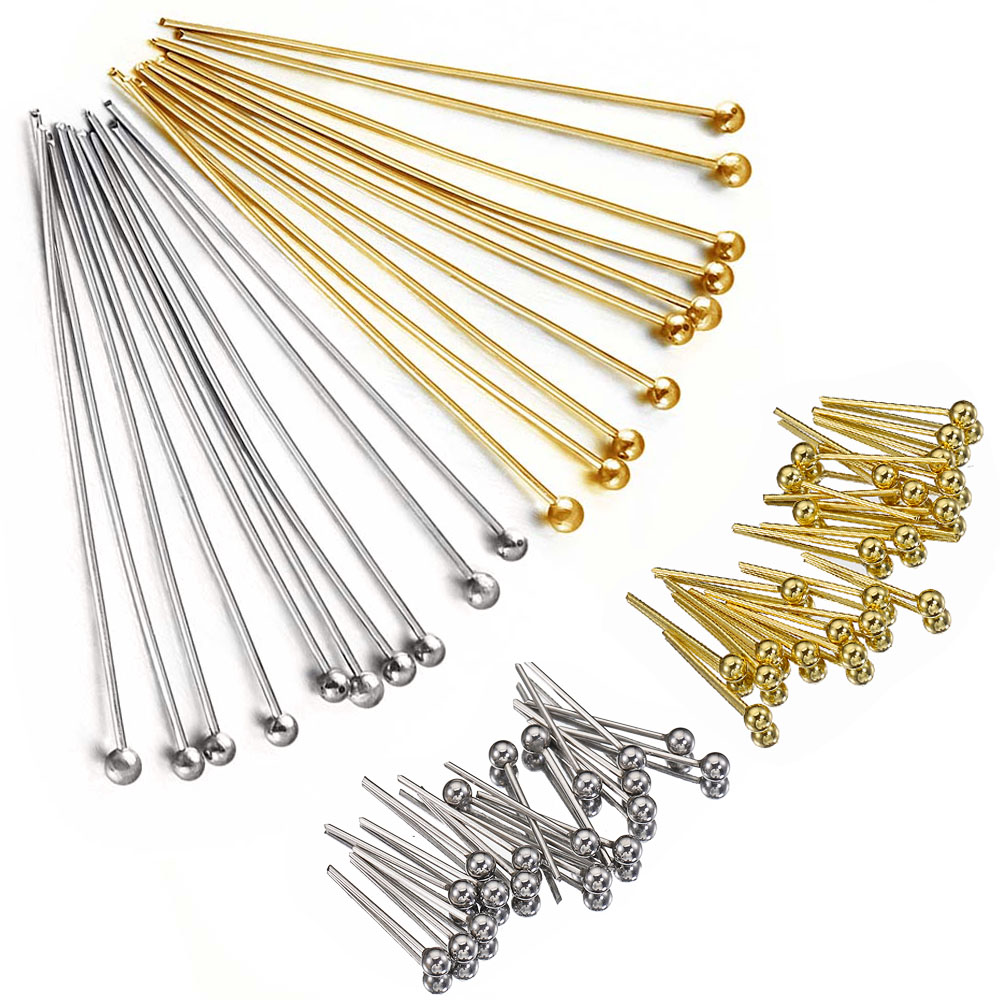 50개/묶음 12 14 16 20 25 30 35 40 - Jewelry Making Head Pins 리뷰 및 가격
