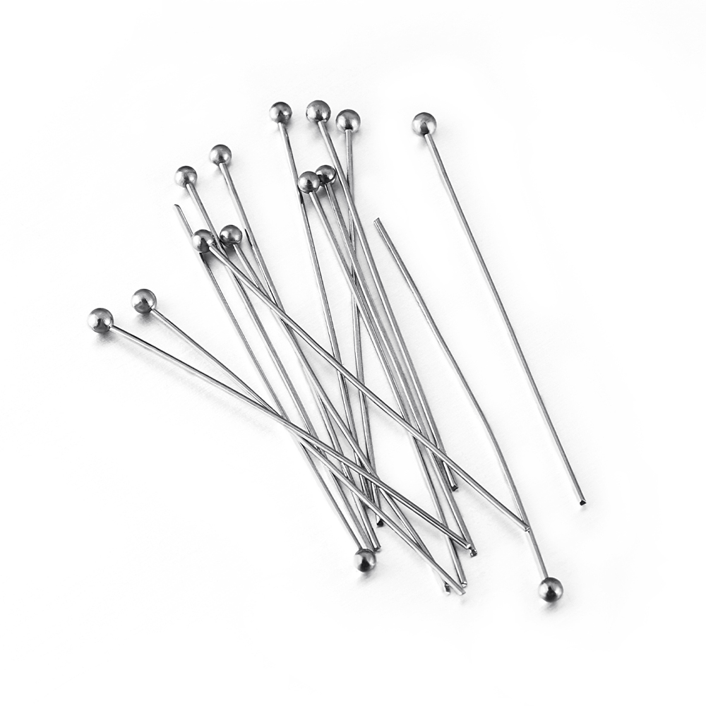 50개/묶음 12 14 16 20 25 30 35 40 - Jewelry Making Head Pins 리뷰 및 가격