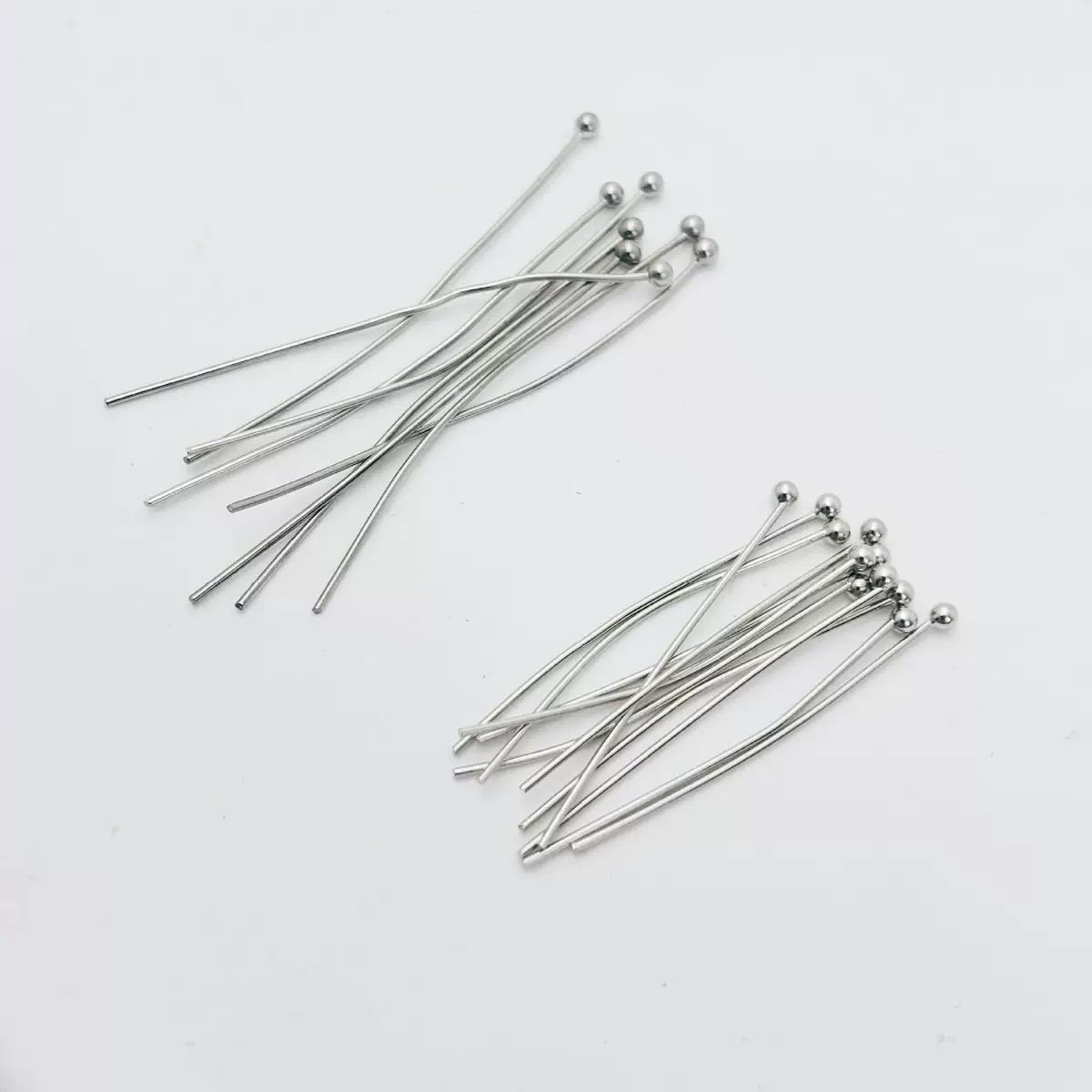 200개/세트 16 20 25 30 40 50mm 실버 - Jewelry Making Head Pins 리뷰 및 가격