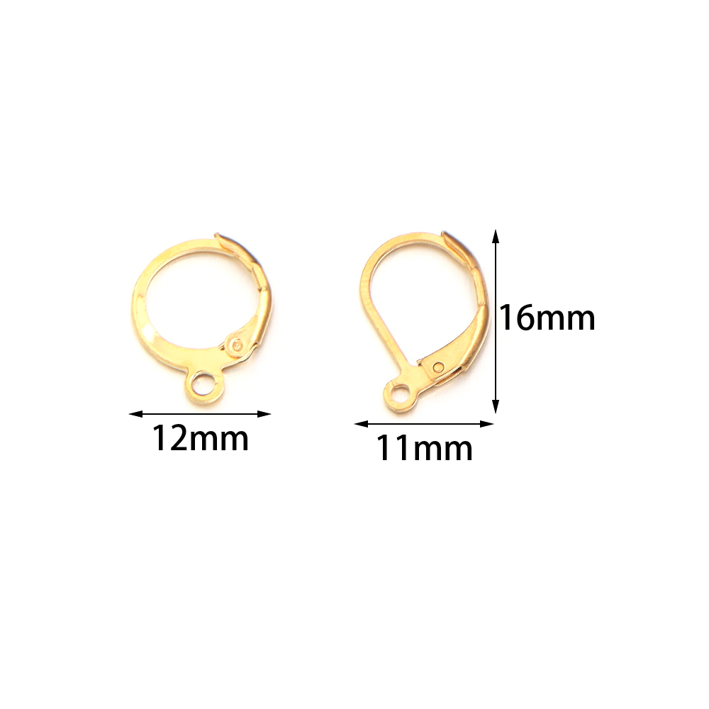 20 개/몫 스테인레스 스틸 귀고리 라운드 귀걸이 후크 - Jewelry Making Metal Supplies 리뷰 및 가격