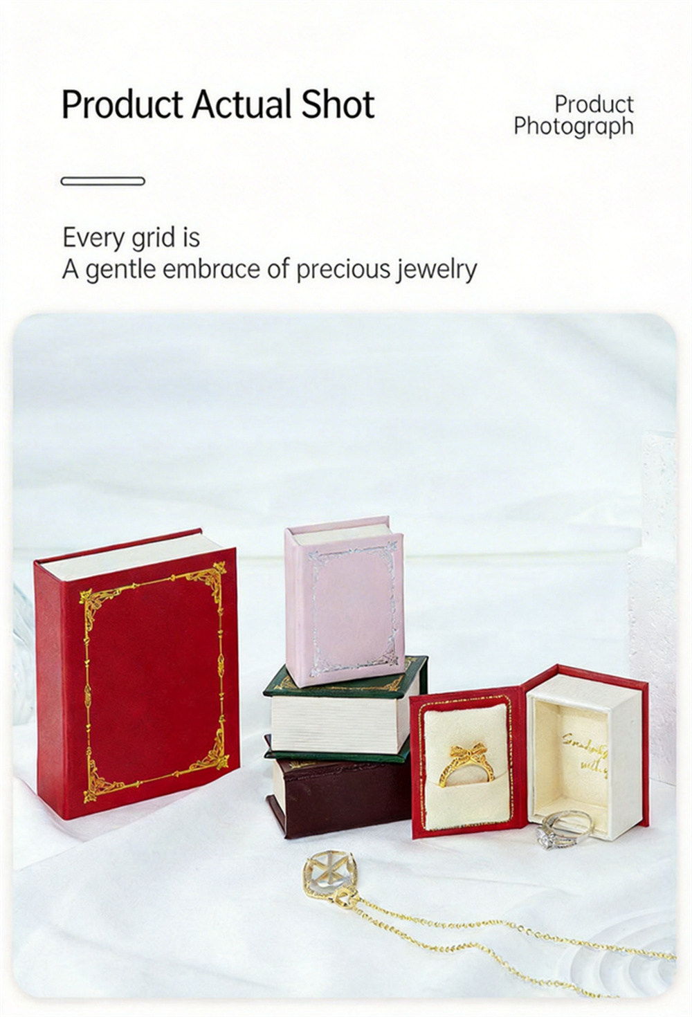 자석식 책 모양 보석함 고급 PU 가죽 종이 보석 케이 - Jewelry Making Journal 리뷰 및 가격