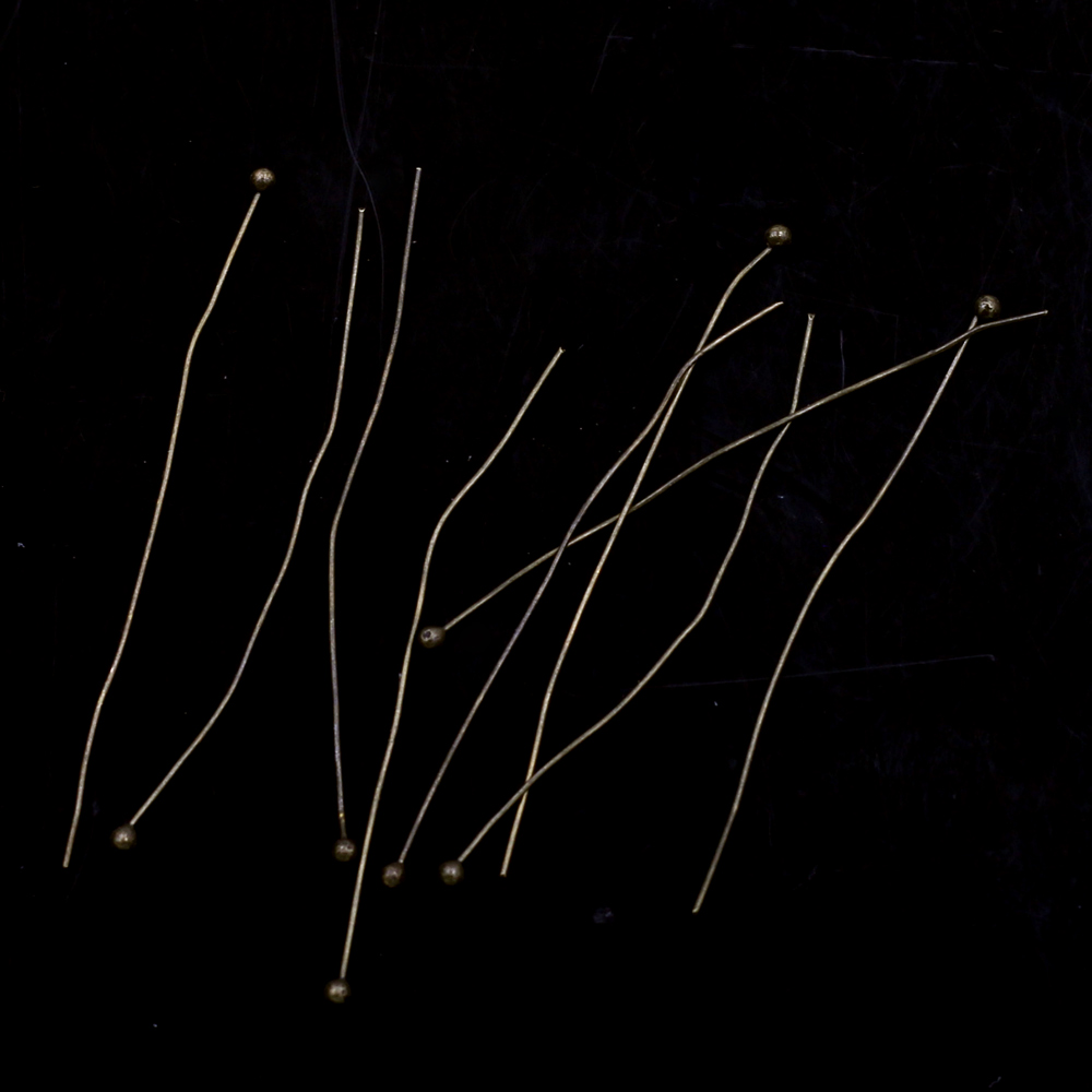 100개 구리 볼 헤드 핀 바늘 수제 공예 보석 DIY - Jewelry Making Head Pins 리뷰 및 가격