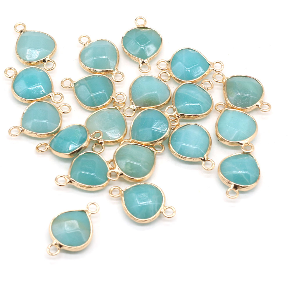 2pcs 천연 돌 커넥터 DIY 여성을위한 뚱뚱한 워터 - Jewelry Making With Stones 리뷰 및 가격