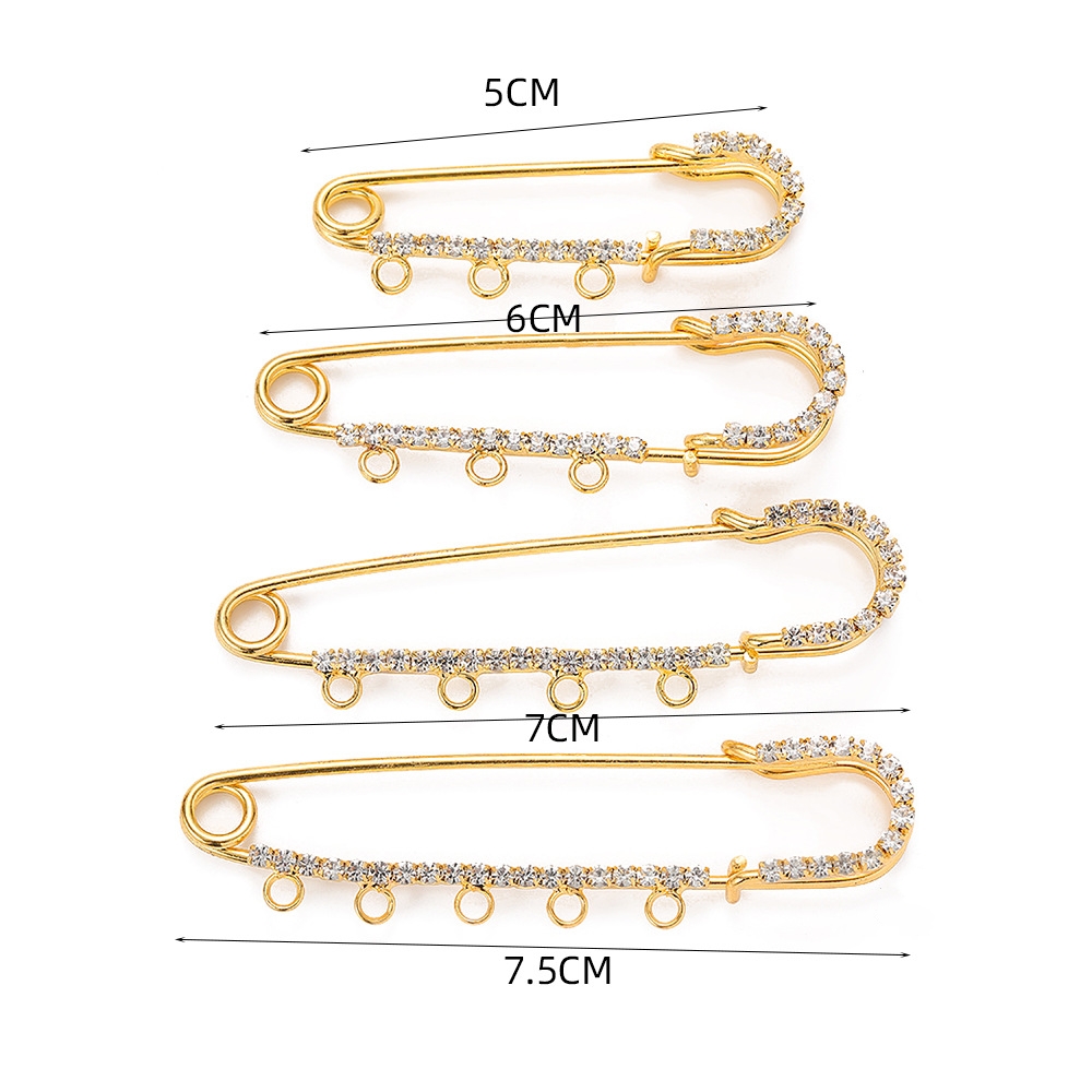 5개입 라인스톤 참 장식 안전핀 롱 브로치 베이스 3/ - Jewelry Making Ring Tool 리뷰 및 가격