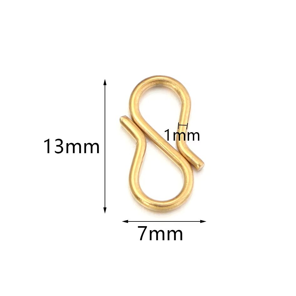 30 개/몫 7x13mm 세련된 문자 S 버클 걸쇠 D - Jewelry Making Gold 리뷰 및 가격
