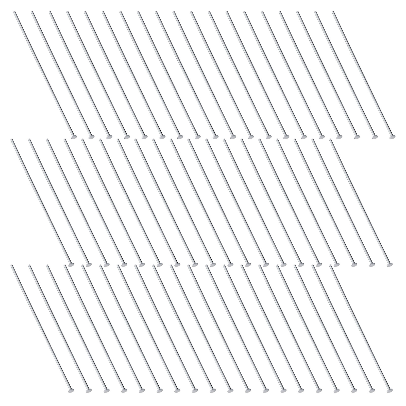 300개 스테인리스 스틸 플랫 헤드 핀 0.7x50mm - Jewelry Making Head Pins 리뷰 및 가격