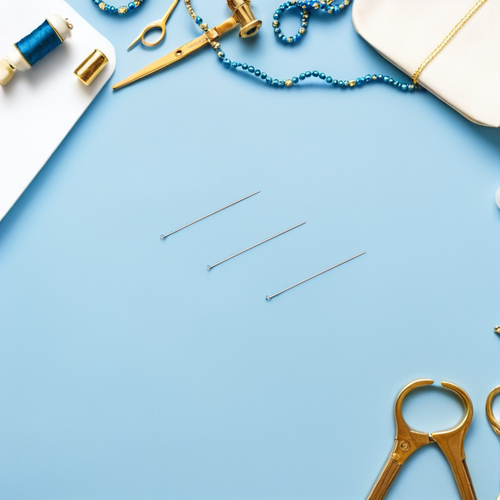 300개 스테인리스 스틸 플랫 헤드 핀 0.7x50mm - Jewelry Making Head Pins 리뷰 및 가격