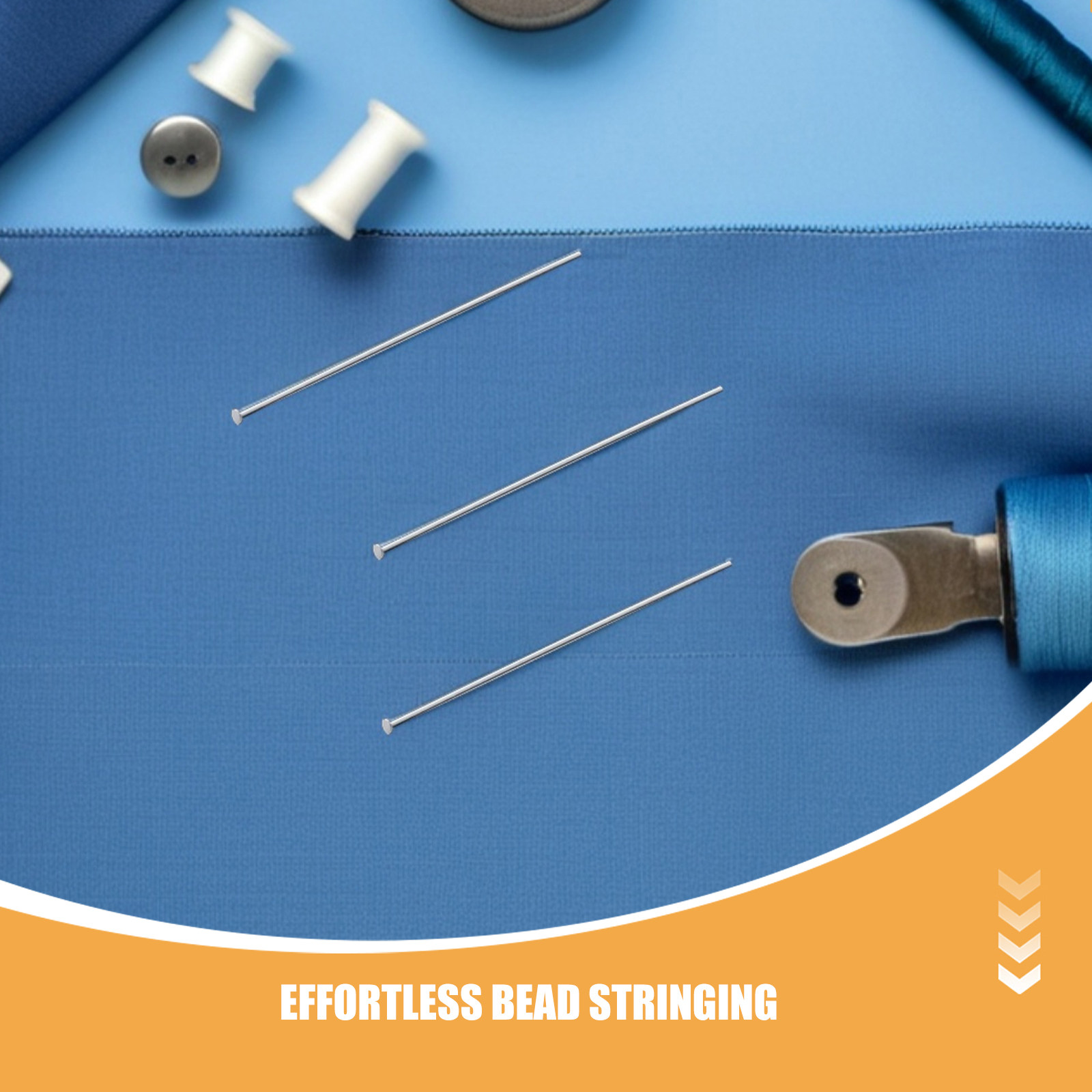 300개 스테인리스 스틸 플랫 헤드 핀 0.7x50mm - Jewelry Making Head Pins 리뷰 및 가격