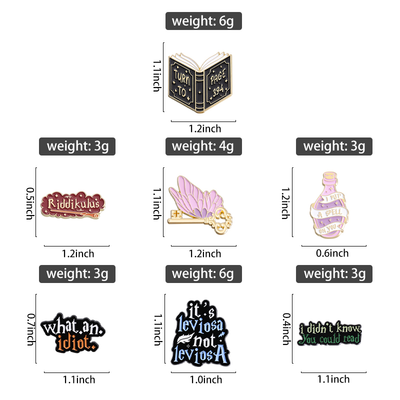 나비 키 저주 마녀 에나멜 핀 커스텀 마법사 브로치,  - Jewelry Making Journal 리뷰 및 가격