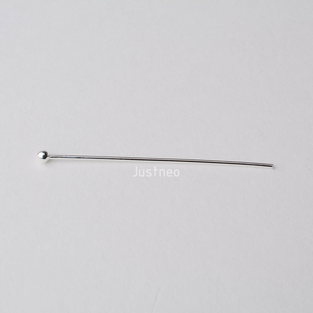 925 스털링 실버 볼 헤드 핀 (쥬얼리 제작용), 실 - Jewelry Making Head Pins 리뷰 및 가격