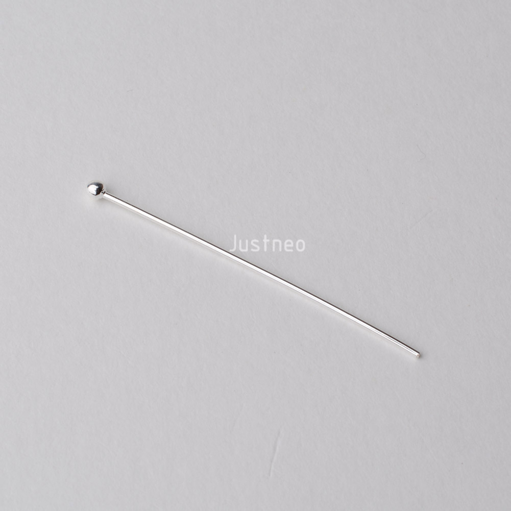 925 스털링 실버 볼 헤드 핀 (쥬얼리 제작용), 실 - Jewelry Making Head Pins 리뷰 및 가격