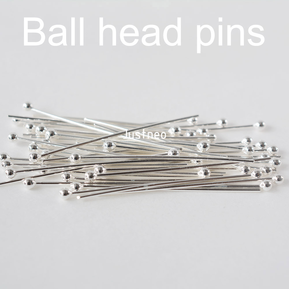 925 스털링 실버 볼 헤드 핀 (쥬얼리 제작용), 실 - Jewelry Making Head Pins 리뷰 및 가격