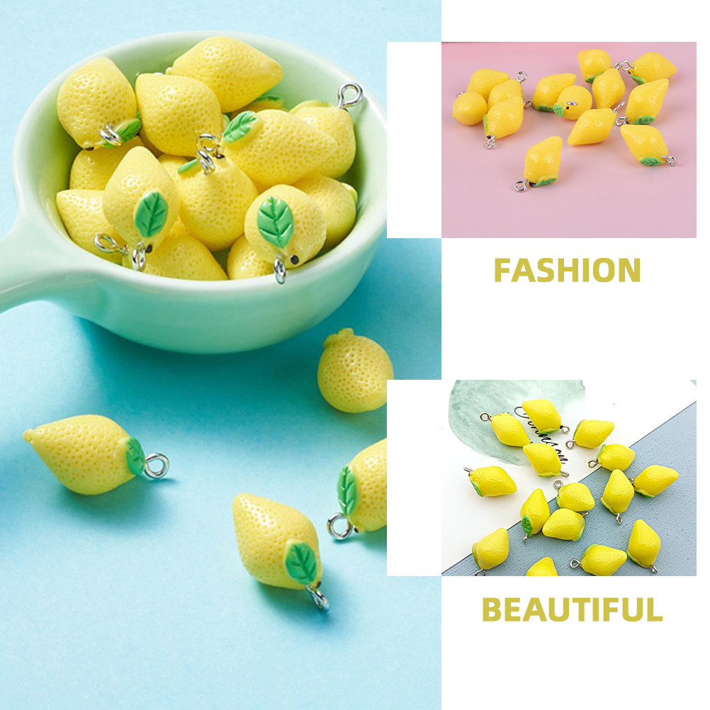 20개 레진 레몬 참 과일 펜던트 주얼리 부자재, 주얼 - Jewelry Making Resin 리뷰 및 가격
