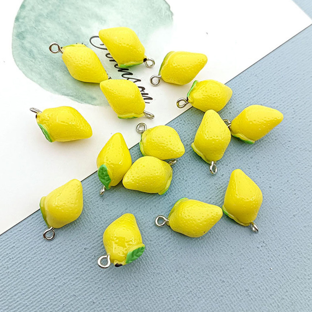 20개 레진 레몬 참 과일 펜던트 주얼리 부자재, 주얼 - Jewelry Making Resin 리뷰 및 가격
