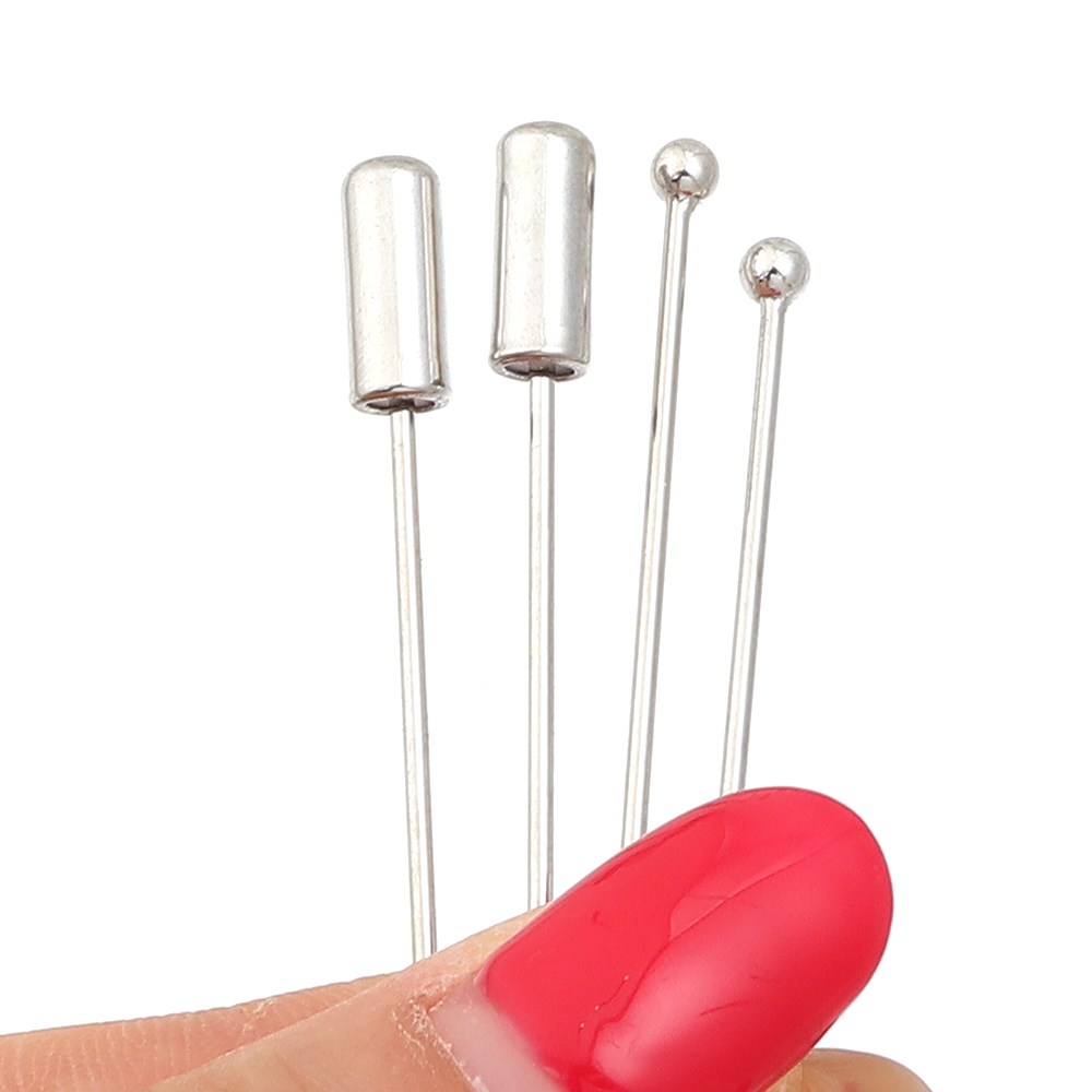 10개/세트 60/90cm 로듐 색상 구리 길이 조절  - Jewelry Making Head Pins 리뷰 및 가격
