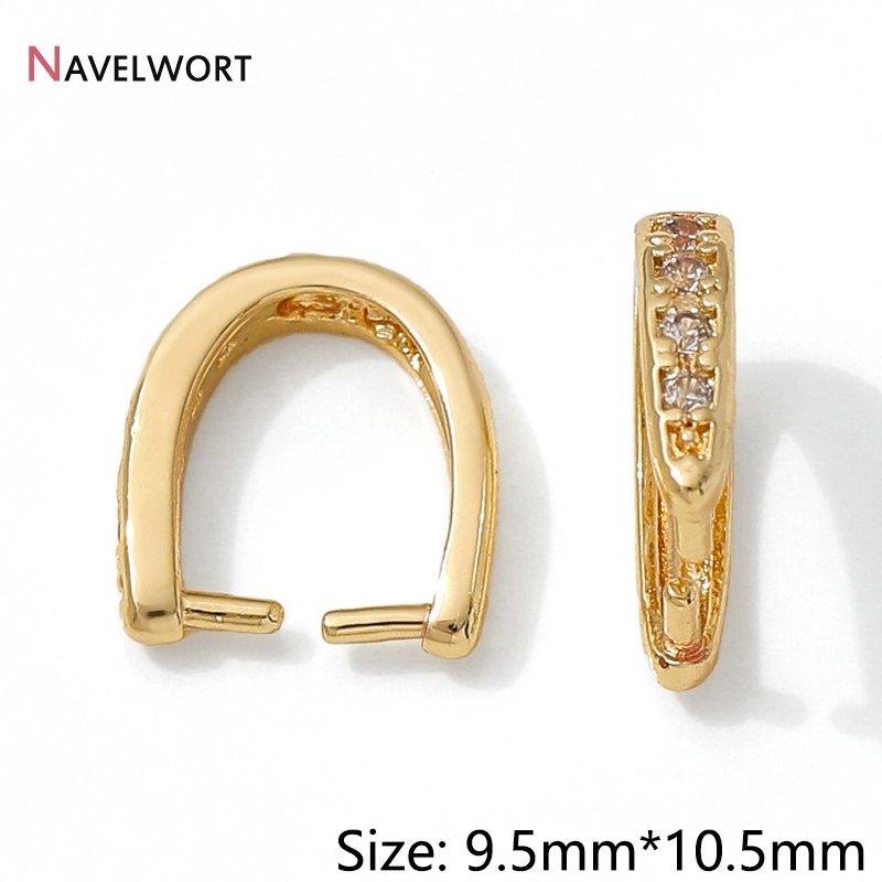 14K 금도금 황동 금속 지르콘 인레이드 펜던트 베일  - Jewelry Making Gold 리뷰 및 가격