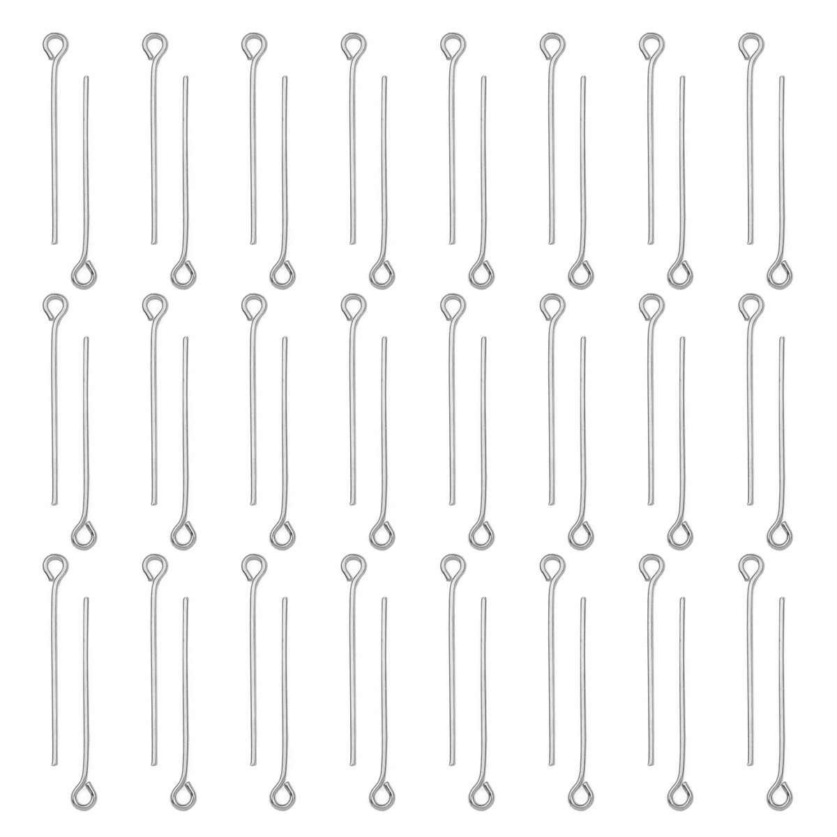 100개/세트 스테인리스 스틸 아이핀 DIY 쥬얼리 액 - Jewelry Making Head Pins 리뷰 및 가격