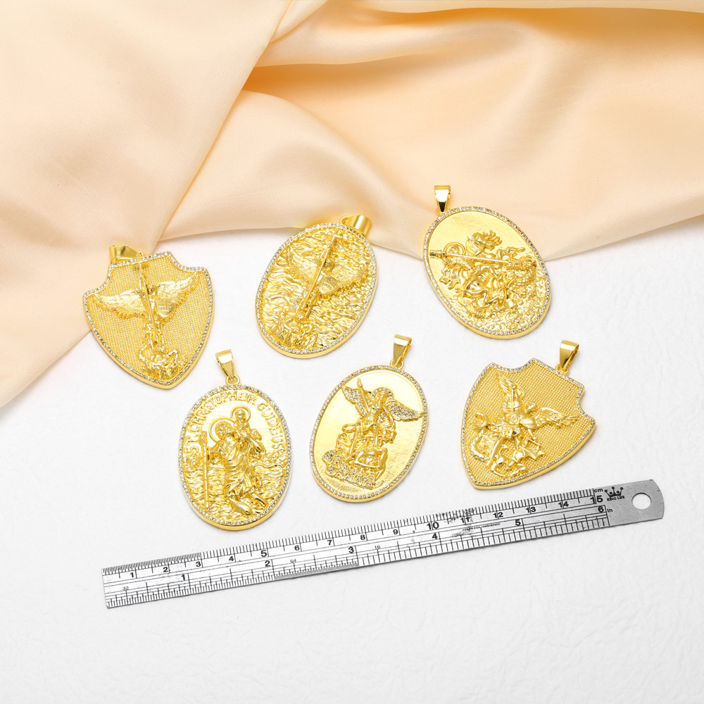 OCESRIO 세인트 마이클 메달 목걸이용 금도금 구리 - Jewelry Making Michaels 리뷰 및 가격