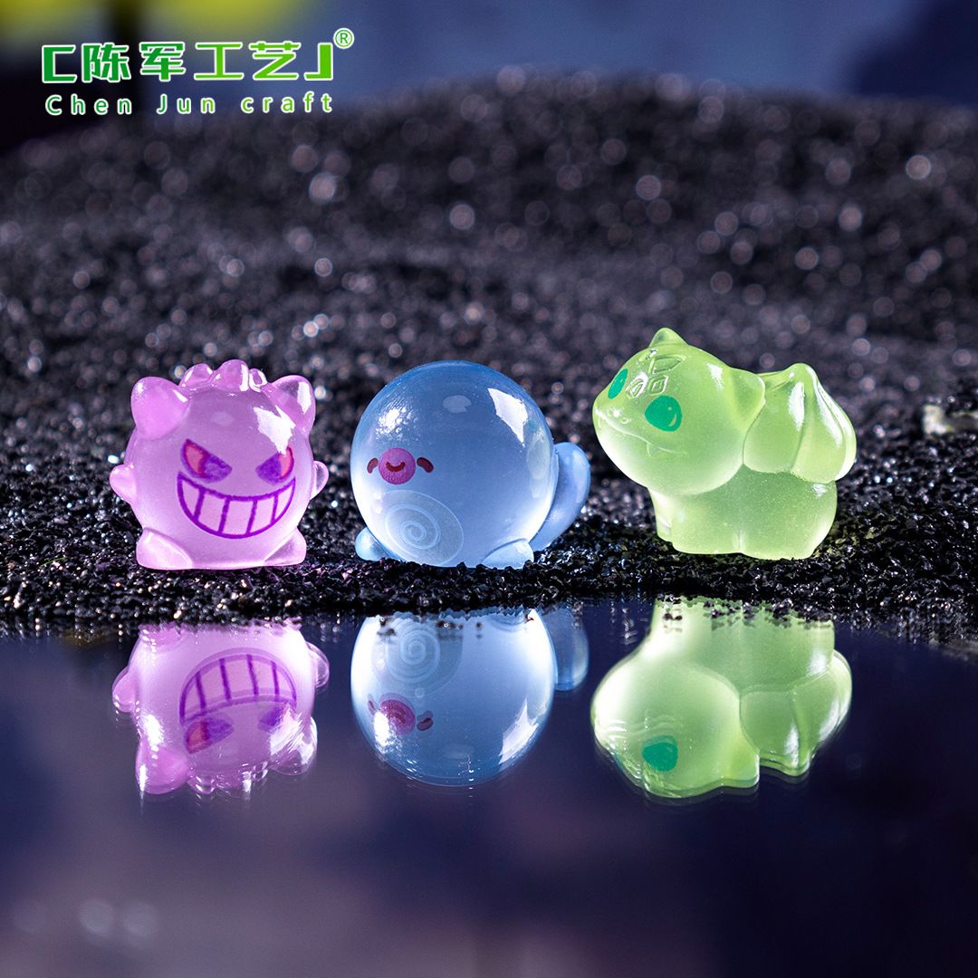 포켓몬 야광 미니 피규어 귀여운 어둠 속에서 빛나는 만 - Jewelry Making Resin 리뷰 및 가격