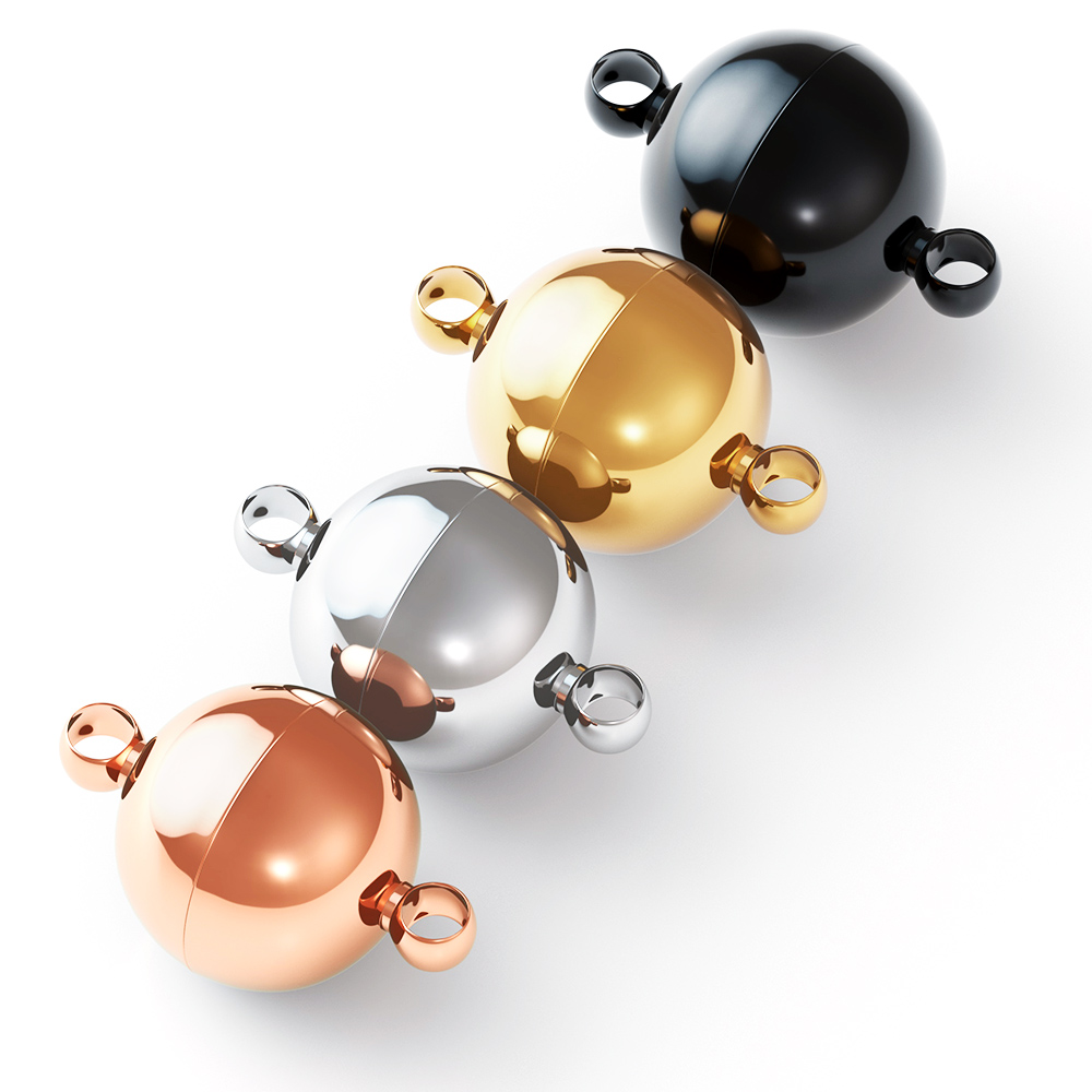 2pcs 스테인레스 스틸 마그네틱 걸쇠 볼 모양 엔드  - Jewelry Making Metal Supplies 리뷰 및 가격