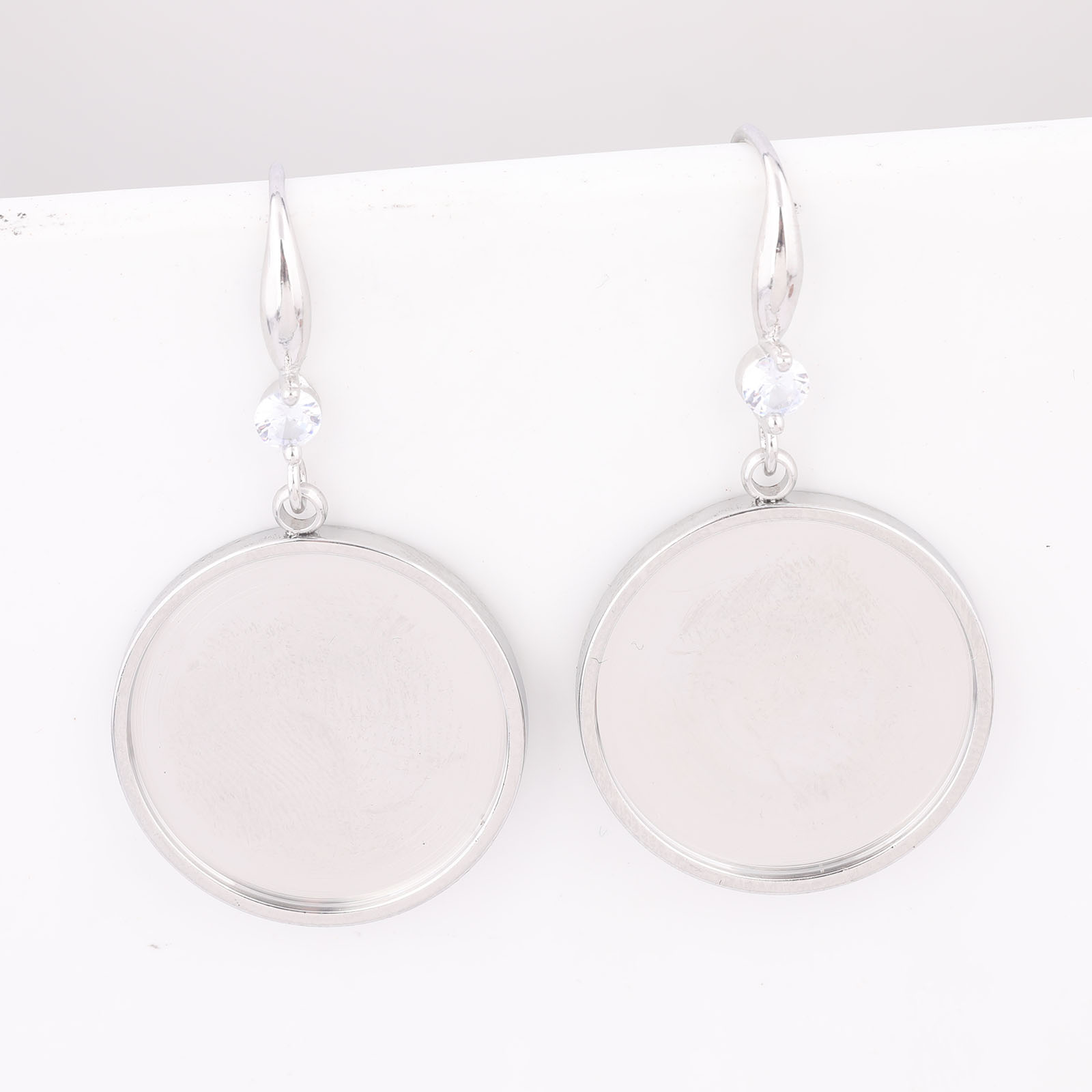 6개 스테인리스 스틸 20mm 카보숑 귀걸이 베젤 세팅 - Jewelry Making With Stones 리뷰 및 가격