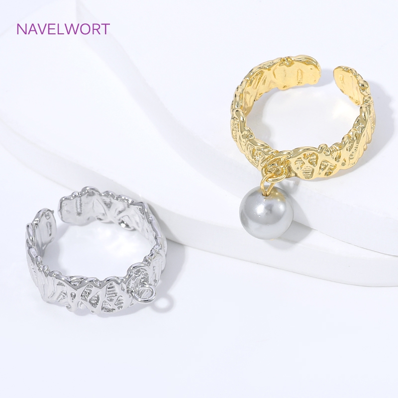 18K 금도금 황동 스트라이프 오픈 링 베이스 메탈 손 - Jewelry Making Ring Tool 리뷰 및 가격