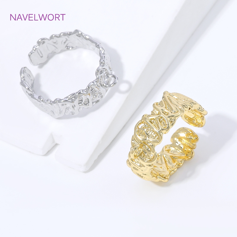18K 금도금 황동 스트라이프 오픈 링 베이스 메탈 손 - Jewelry Making Ring Tool 리뷰 및 가격