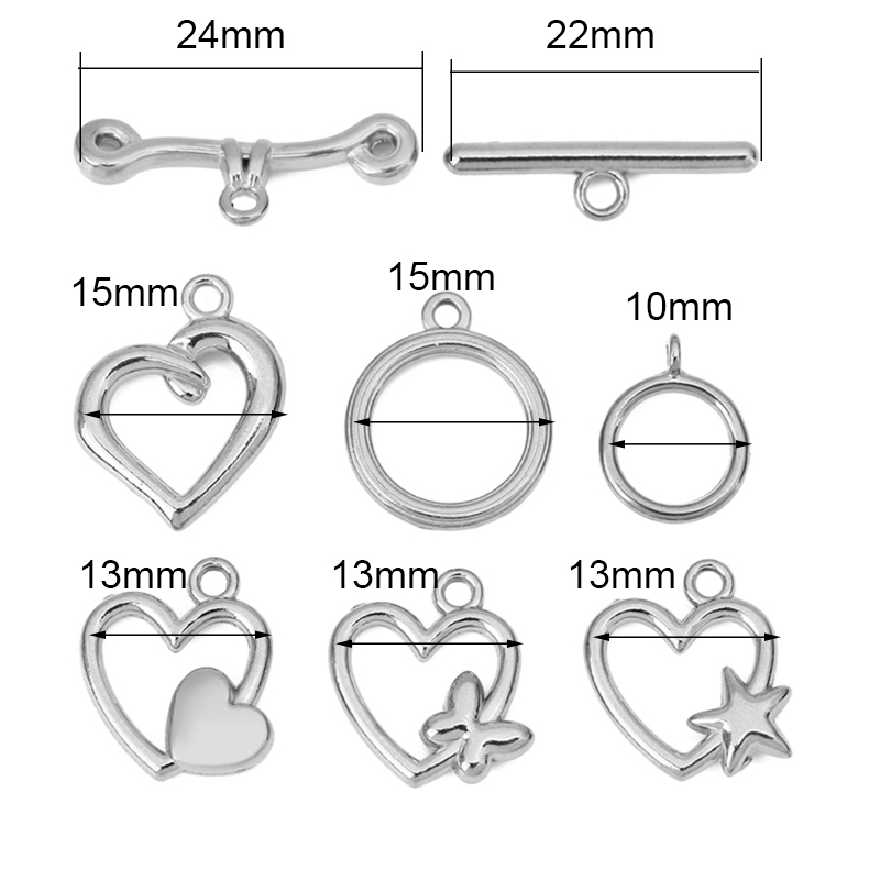 5세트 PVD 변색없는 스테인레스 스틸 OT 클래스프  - Jewelry Making Metal Supplies 리뷰 및 가격