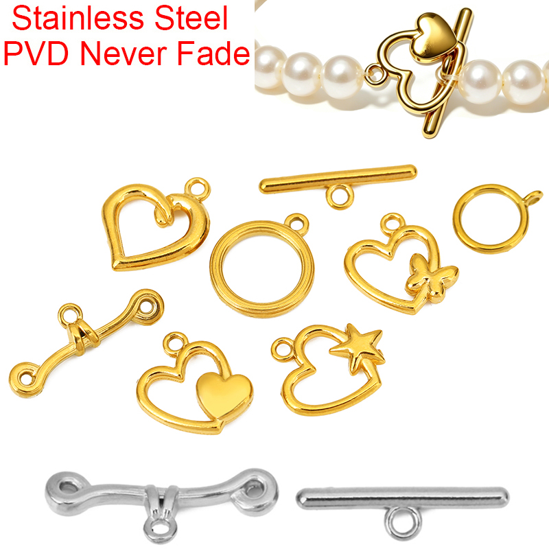5세트 PVD 변색없는 스테인레스 스틸 OT 클래스프  - Jewelry Making Metal Supplies 리뷰 및 가격
