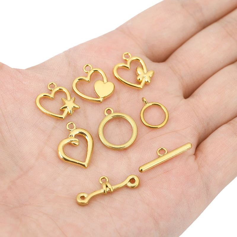 5세트 PVD 변색없는 스테인레스 스틸 OT 클래스프  - Jewelry Making Metal Supplies 리뷰 및 가격