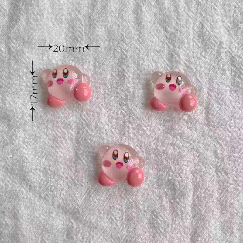 1/30pcs 얼음처럼 투명한 커비 2cm 수지 참 장 - Jewelry Making Resin 리뷰 및 가격