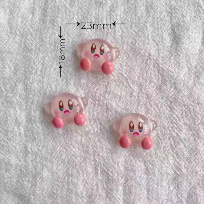 1/30pcs 얼음처럼 투명한 커비 2cm 수지 참 장 - Jewelry Making Resin 리뷰 및 가격