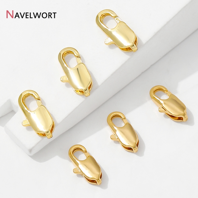 5/10/15Pcs 14K 금도금 황동 타원형 랍스터  - Jewelry Making Gold 리뷰 및 가격
