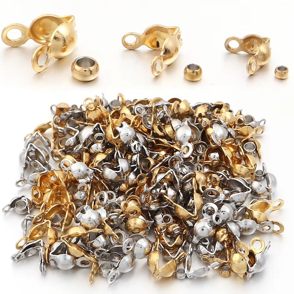 40-200개 스테인리스 스틸 커넥터 클래스프 크림프  - Jewelry Making Metal Supplies 리뷰 및 가격