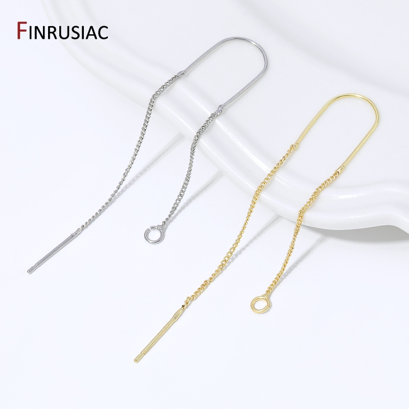 18K 금도금 황동 롱 태슬 체인 드롭 스티커 댕글 귀 - Jewelry Making Chain 리뷰 및 가격