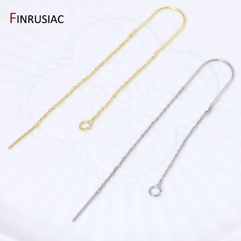 18K 금도금 황동 롱 태슬 체인 드롭 스티커 댕글 귀 - Jewelry Making Chain 리뷰 및 가격