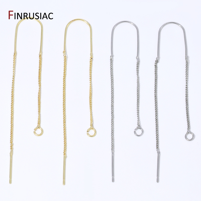 18K 금도금 황동 롱 태슬 체인 드롭 스티커 댕글 귀 - Jewelry Making Chain 리뷰 및 가격