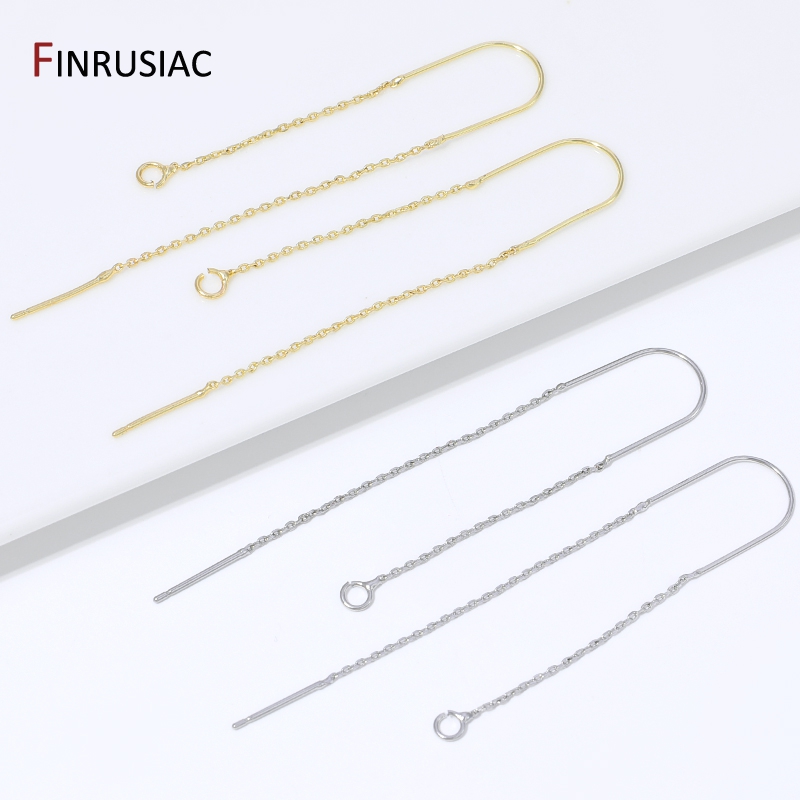 18K 금도금 황동 롱 태슬 체인 드롭 스티커 댕글 귀 - Jewelry Making Chain 리뷰 및 가격