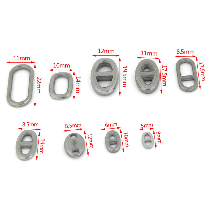 10개 스테인리스 스틸 이중 구멍 타원형 커넥터 참 장 - Jewelry Making Metal Supplies 리뷰 및 가격
