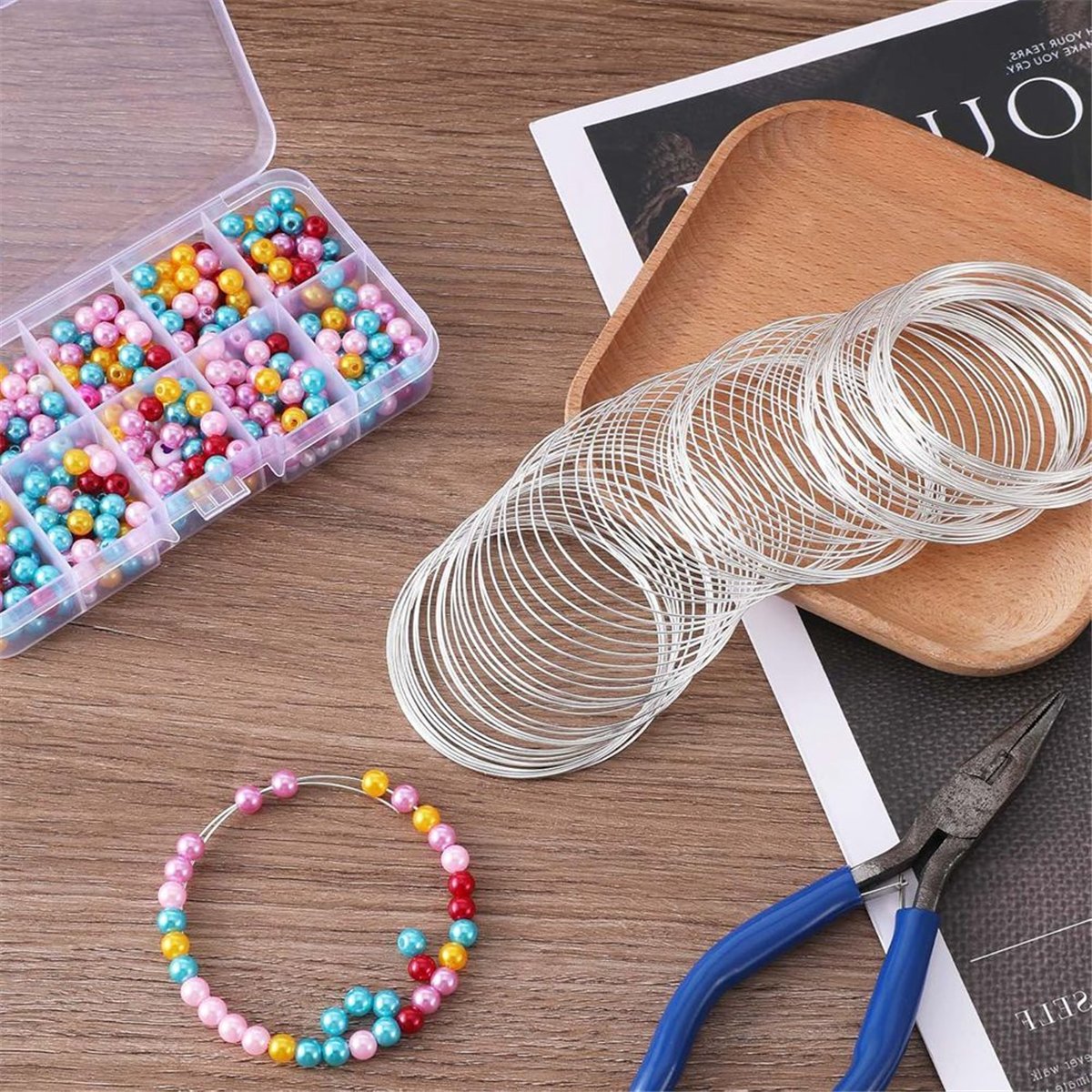 A008 100 루프 주얼리 와이어, 주얼리 제작용 메 - Memory Wire Bracelet 리뷰 및 가격